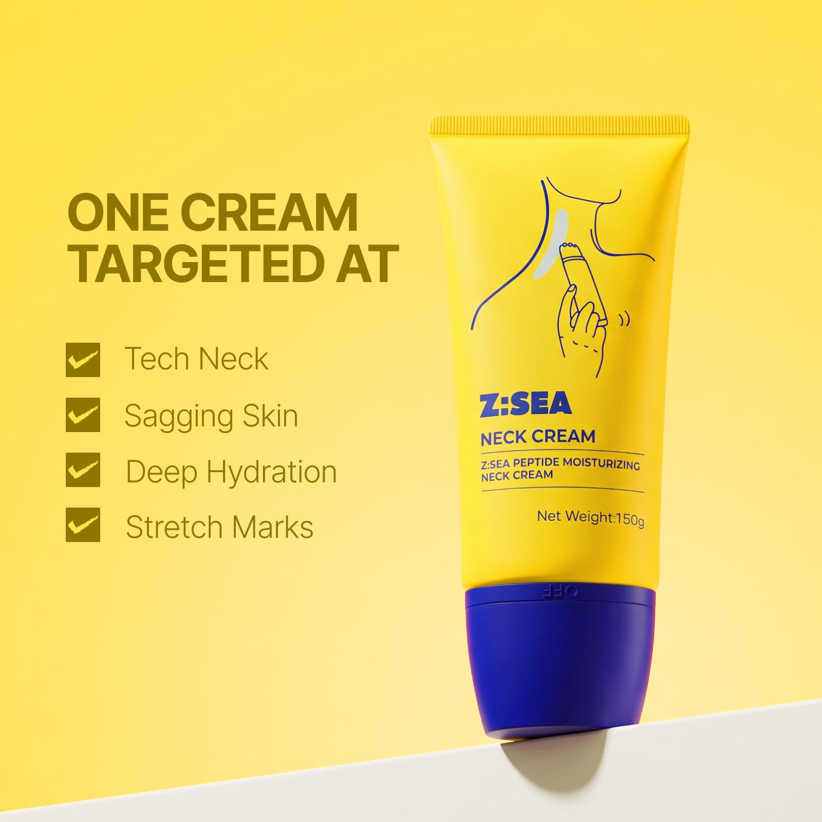 Amazon.com: Z:SEA Neck Firming Cream with Roller, Tightening for